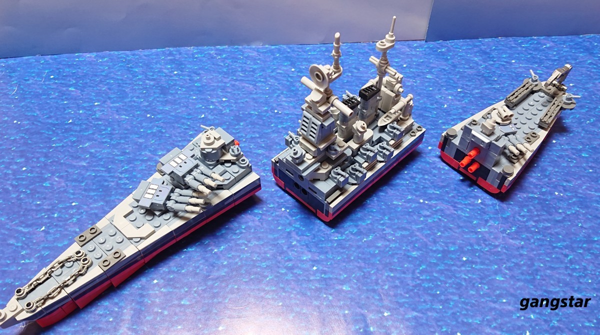 【国内発送 レゴ互換】ノースカロライナ級戦艦 ミリタリーブロック模型_画像10