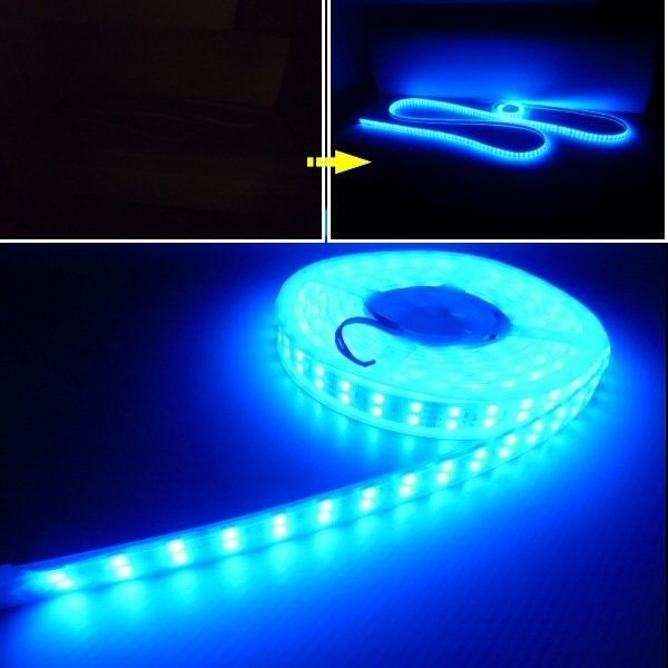 【良好品】 LED 防水カバー付 劣化防止 2列発光 テープライト 蛍光 カバー付 外装品