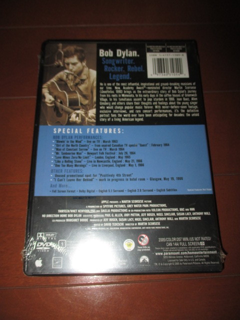 bob dylan / no direction home (輸入DVD初回版2枚組未開封送料込み!!)