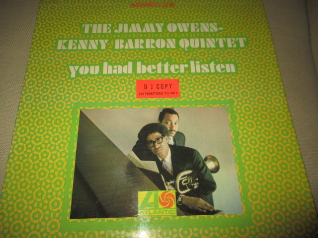 the jimmy owens - kenny barron quintet / you had better listen (RARE!!送料込み)