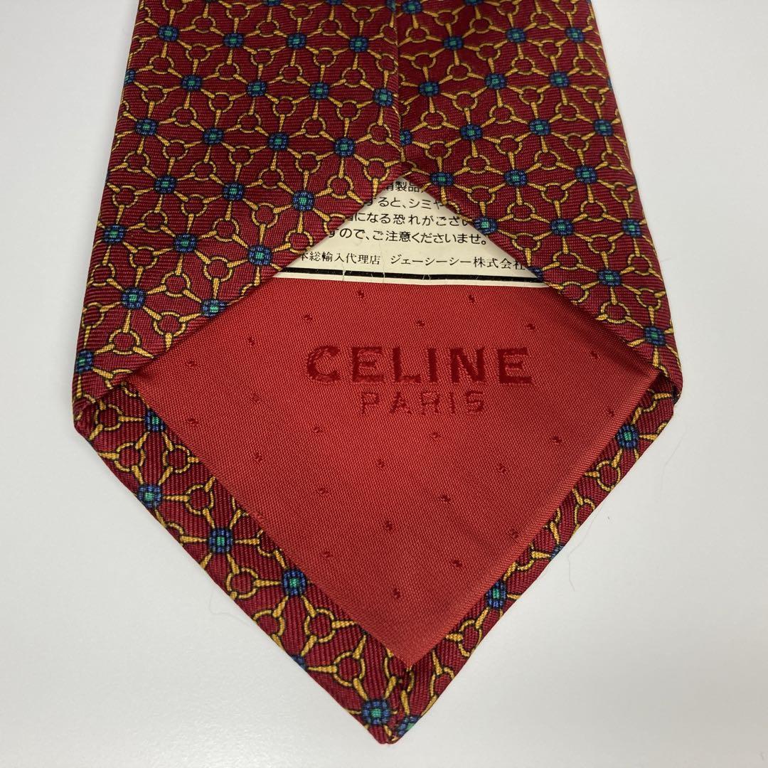 CELINE necktie 2 pcs set total pattern necktie butterfly Trio mf Celine 