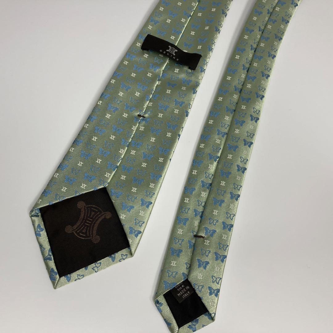 CELINE necktie 2 pcs set total pattern necktie butterfly Trio mf Celine 