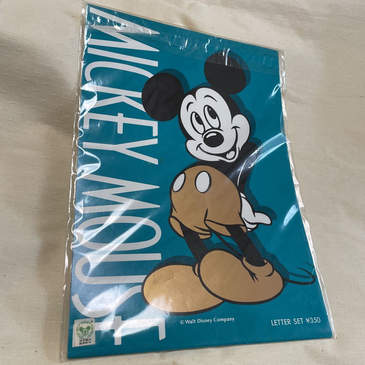 ミッキーマウスのレターセット【昭和レトロ、当時もの】_画像1