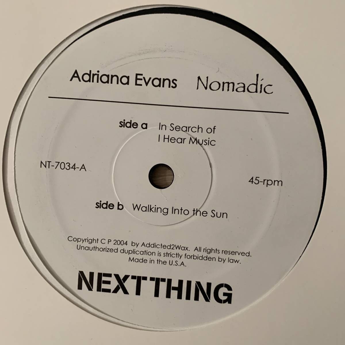 [\'04 12 -inch ] Adriana Evans - Nomadic in seach of Neo soul Future Jazz 