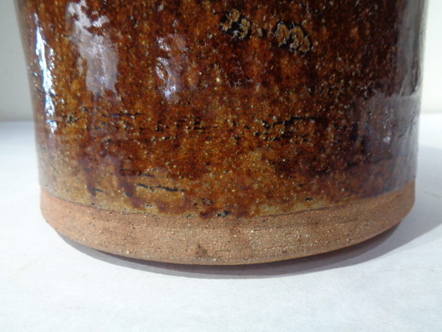 □ 　会津本郷焼　ニシン鉢　ニシンの山椒漬け　鉢カバー　花瓶　直径25cm　(508)_画像3