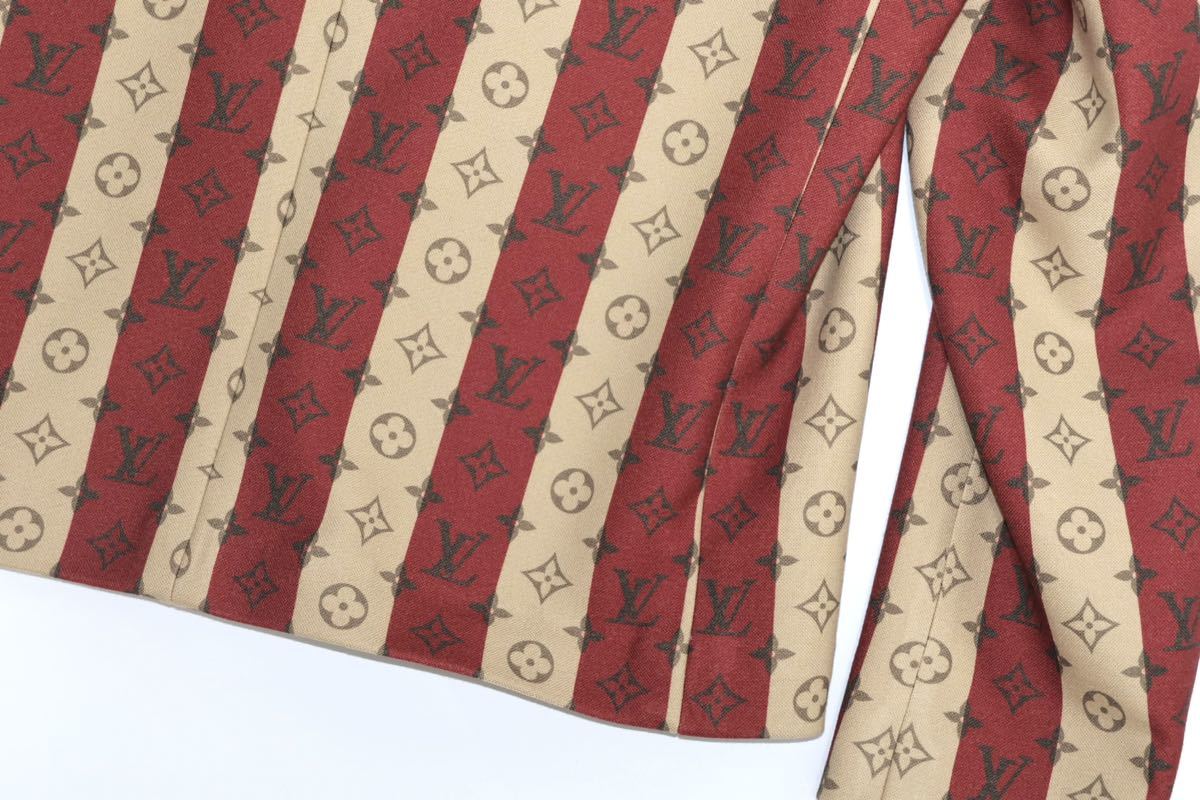 新品 22AW LOUIS VUITTON × NIGO モノグラムトランクストライプポケットジャケット 52 XL ルイヴィトン テーラード 定価497,200円_画像9