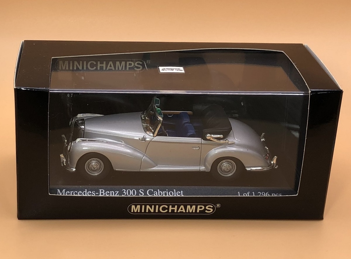 ★PMA ミニチャンプス 1/43 メルセデスベンツ 300S カブリオレ MERCEDES BENZ 300S Cabriolet シルバー Silver 1of1296pcs 430032334_画像1