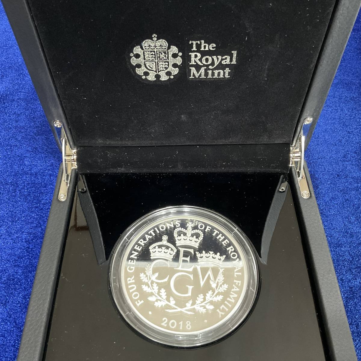 2018年 5オンス 10ポンド銀貨 4世代 ロイヤルファミリー イギリス