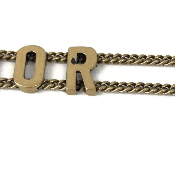 θ Dior/ディオール J'ADIOR ロゴチョーカー ゴールド アンティークゴールドトーン メタル 本体のみ アクセサリー S80241918525の画像8