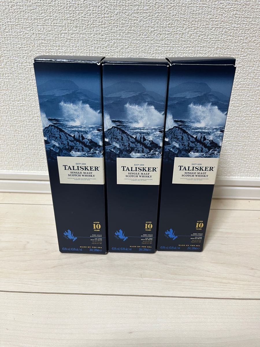 タリスカー10年 【旧ボトル】200ml 3本セット