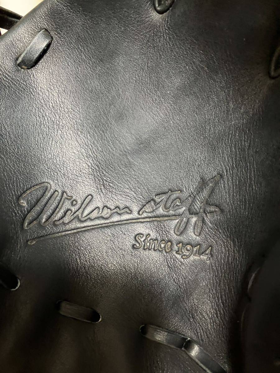 Wilson staff 86型　硬式内野用グローブ　グラブ　メーカー担当者型付け　小指2本入れ_画像8