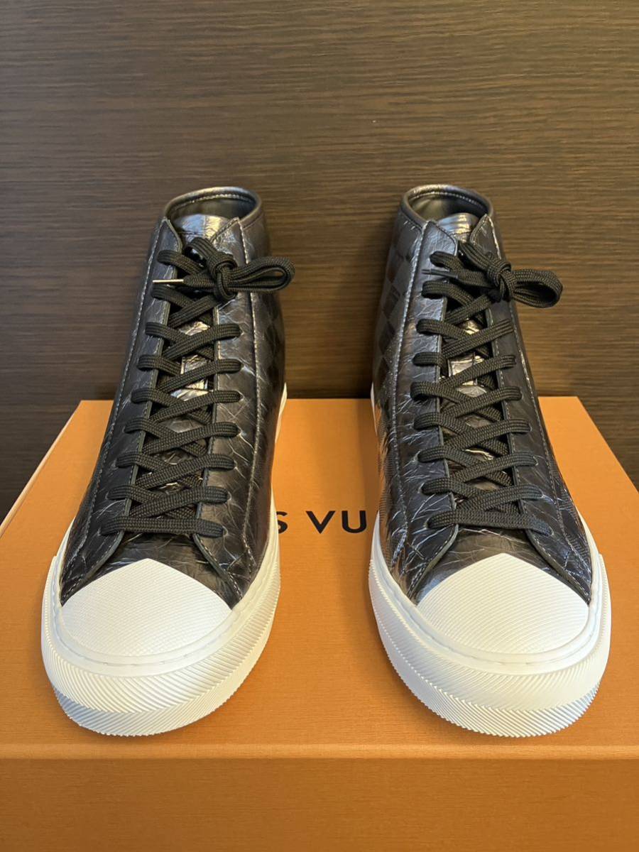 Vuitton ハイカットスニーカー 8/9/27 モノグラムメタリックシルバー
