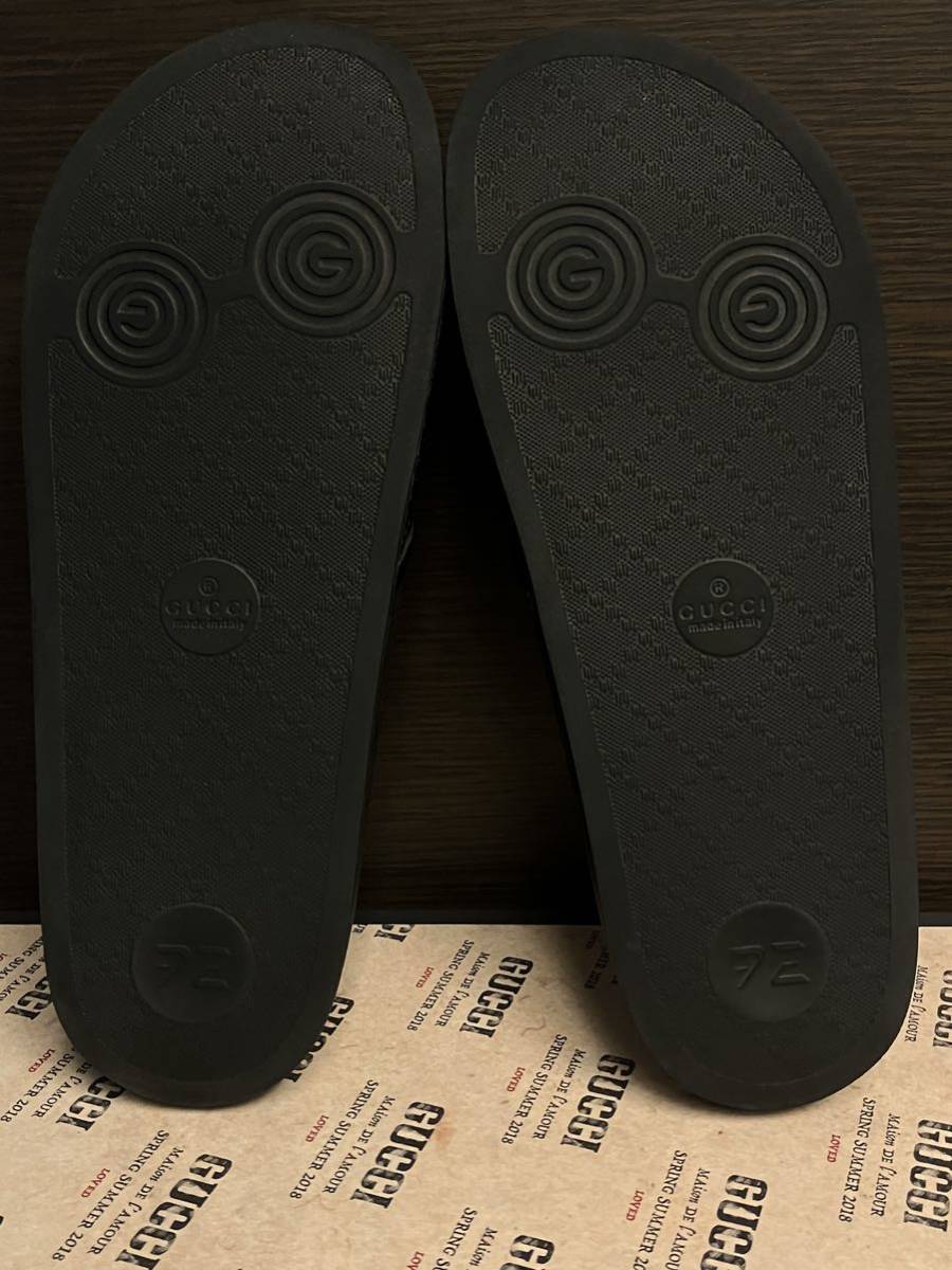 大人の上質 GUCCI スライドサンダル 10/28cm Guccy ビーチサンダル