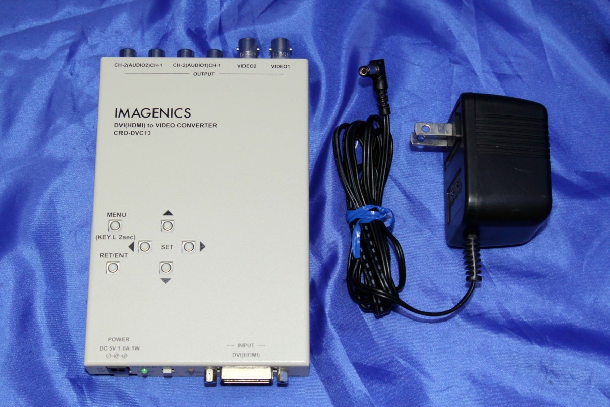 IMAGENICS/DVI(HDMI)入力 アナログコンポジットビデオコンバーター ★CRO-DVC13★ 52067S_画像1
