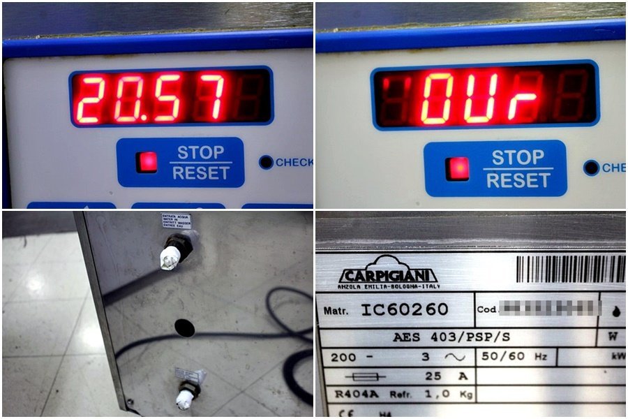 CARPIGIANI/カルピジャーニ 3連ソフトクリームフリーザー AES403/PSP/S 業務用 三相200V 44697Y(送料別途発生/ページ内発送料金欄を参照）_画像8