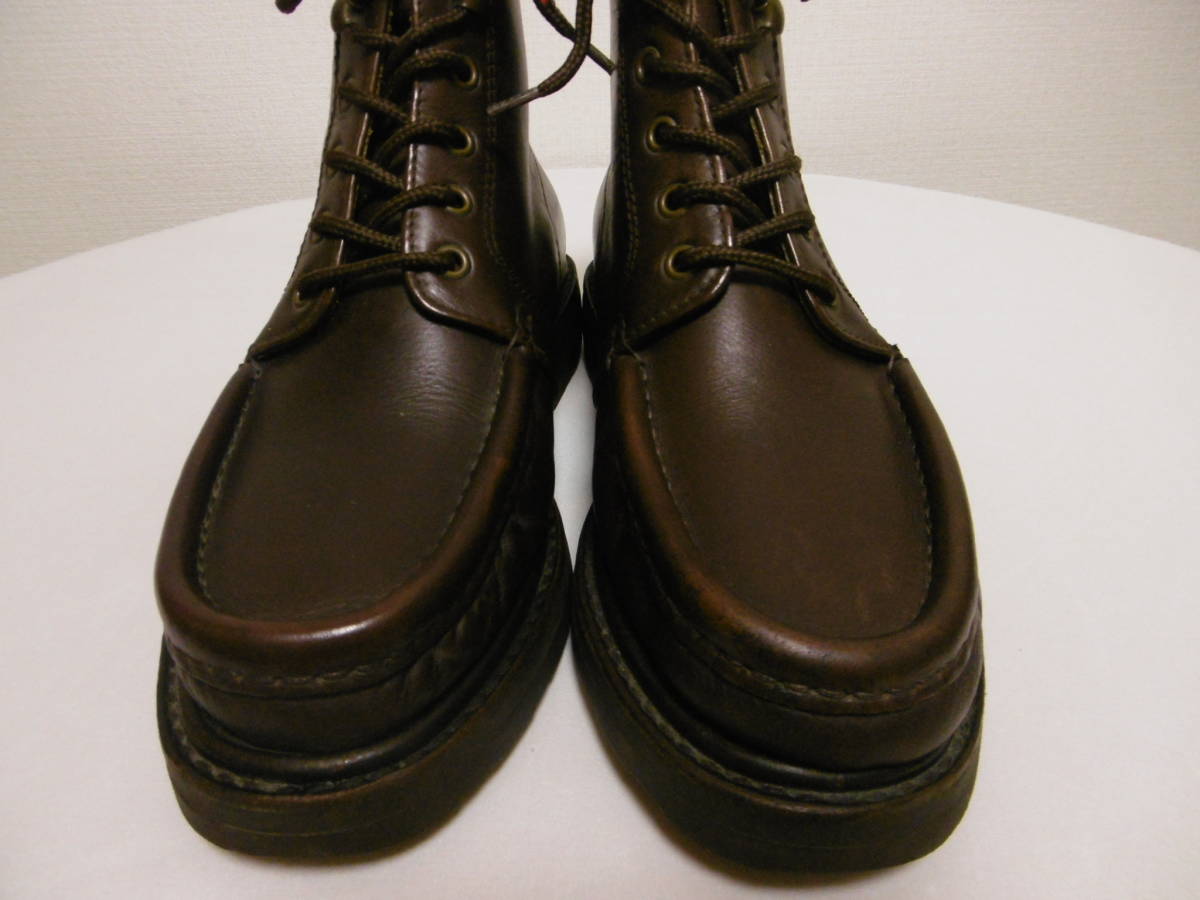Paraboot×maul ruck パラブーツ レザーブーツ レースアップブーツ レザーシューズ ダークブラウン 7ハーフ POCADE 26cm位 Paraboot×maul ruck パラブーツ レザーブーツ レースアップブーツ レザーシューズ ダークブラウン 7ハーフ POCADE 26cm位