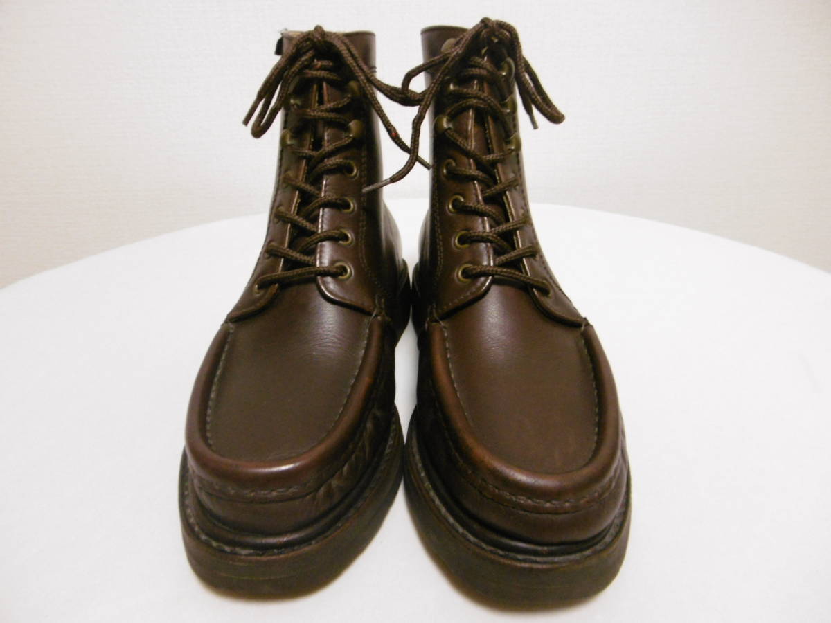 Paraboot×maul ruck パラブーツ レザーブーツ レースアップブーツ レザーシューズ ダークブラウン 7ハーフ POCADE 26cm位 Paraboot×maul ruck パラブーツ レザーブーツ レースアップブーツ レザーシューズ ダークブラウン 7ハーフ POCADE 26cm位