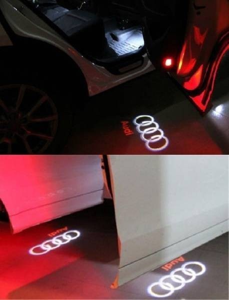 * Audi all-purpose Logo LED courtesy lamp /do Alain p/ canceller attaching /Q1/Q3/Q5/Q7/RS/Q3/SQ5/R8/A1/A3/A4/A5/A6/A7/A8/S1/S3/S4/S5/S6/S7/S8/