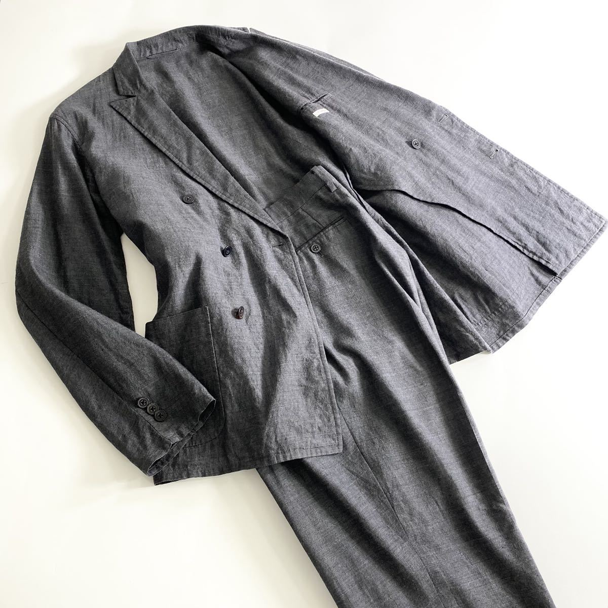 ☆10e19《美品》COMOLI コモリ ウールリネンダブルフェイス