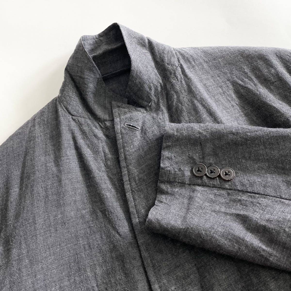 ☆10e19《美品》COMOLI コモリ ウールリネンダブルフェイス