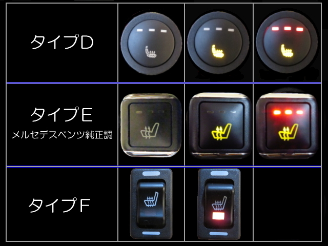 ６◎ダイハツ ソニカ 純正装備調 シートヒーター 防寒 暖房 シートヒーターキット 純正タイプ 固定設置型 燃費向上 冬装備 寒冷地仕様_画像4