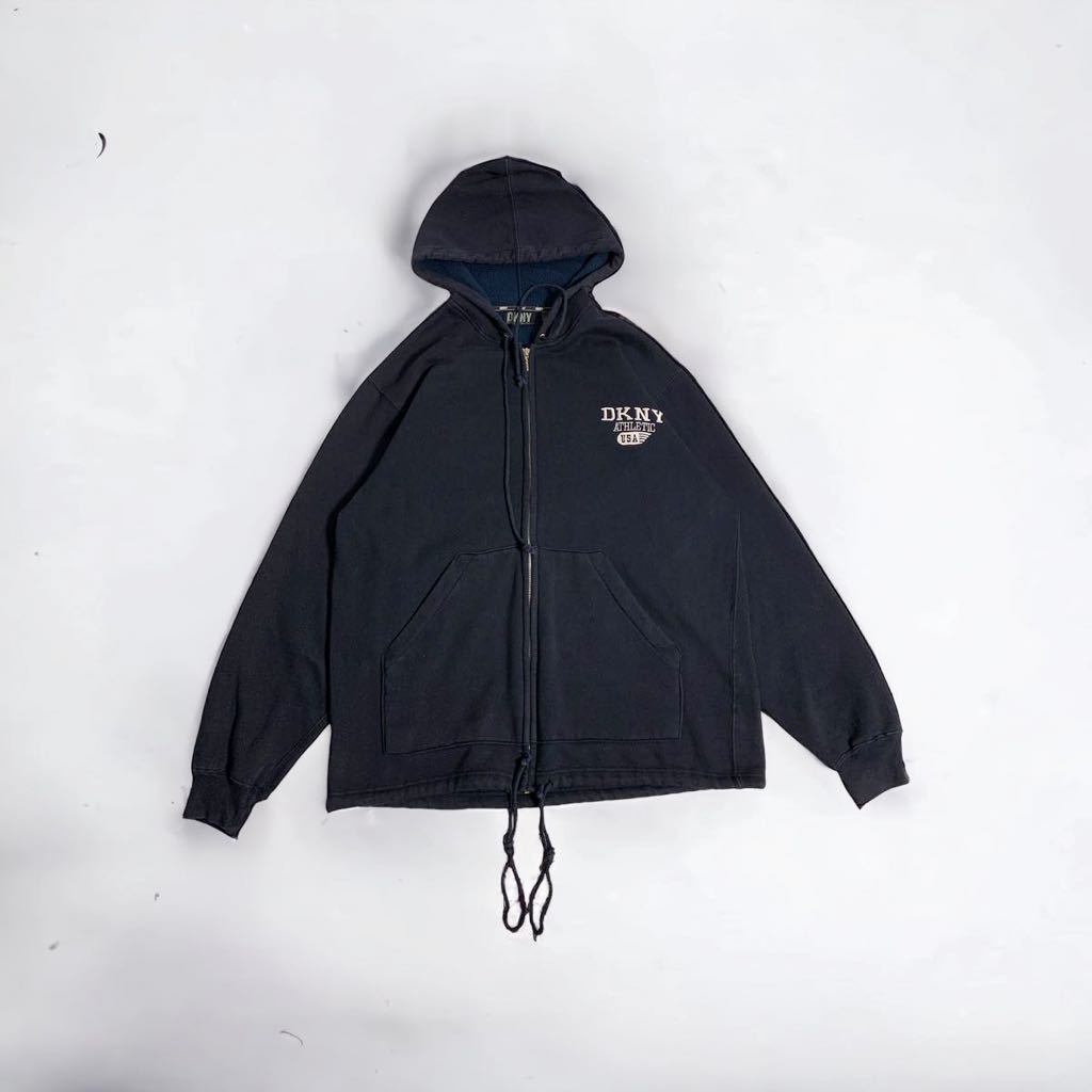 希少 美品 90's VINTAGE DKNY ATHLETIC スウェットパーカー 希少 美品 90's VINTAGE DKNY ATHLETIC スウェットパーカー