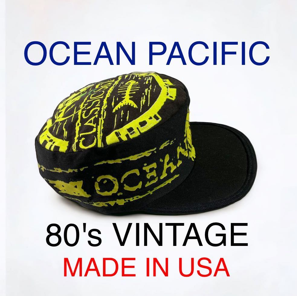 希少 USA製 80's VINTAGE OP スケートボード キャップ CAP ビンテージ OCEAN PACIFIC オーシャンパシフィック 帽子 80年代 スケート