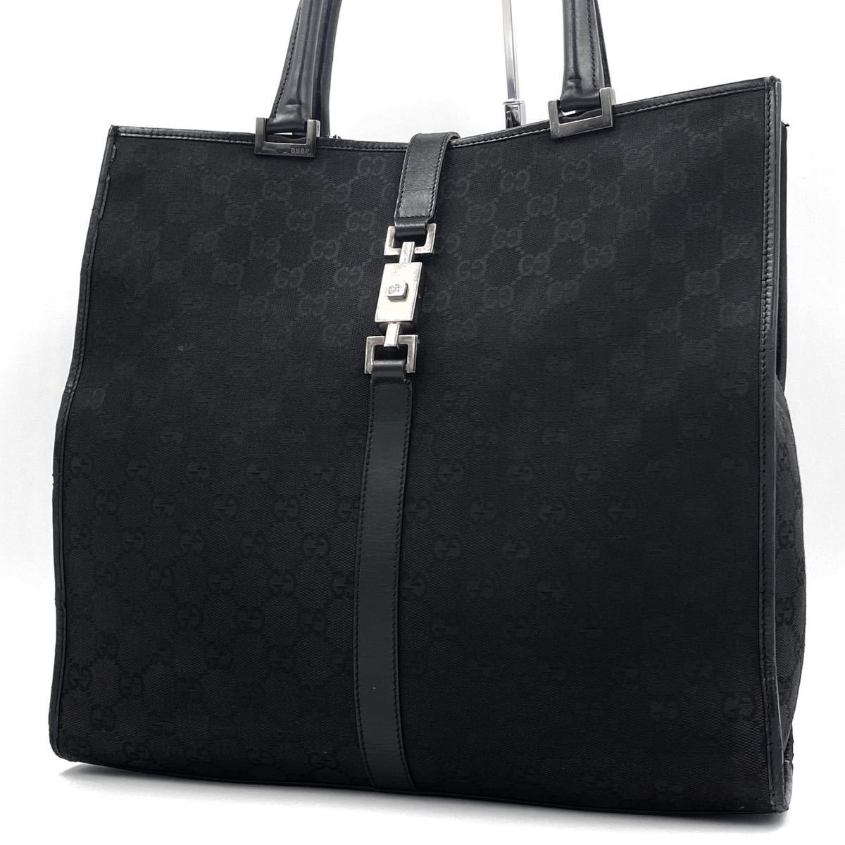 美品】グッチ GUCCI トートバッグ キャンバス GG柄 ジャッキー 金具