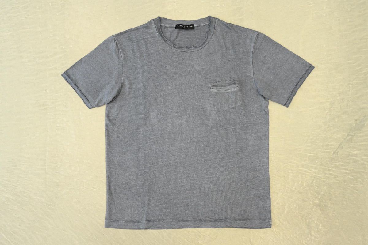 独特の上品 新品 ダニエレフィエゾーリ 麻 リネン 半袖Tシャツ クルー