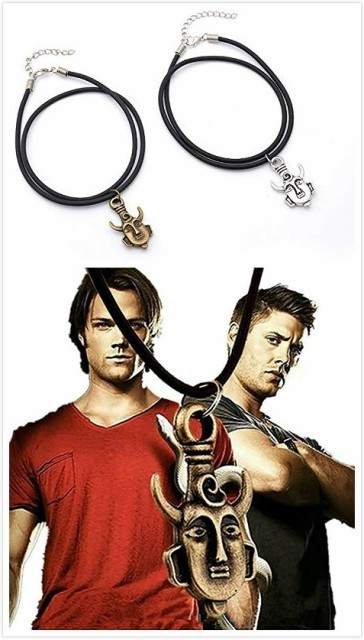 ★ スーパーナチュラル ディーンのアミュレット ネックレス ★ メンズ Supernatural レプリカ アクセサリー 銀_画像9