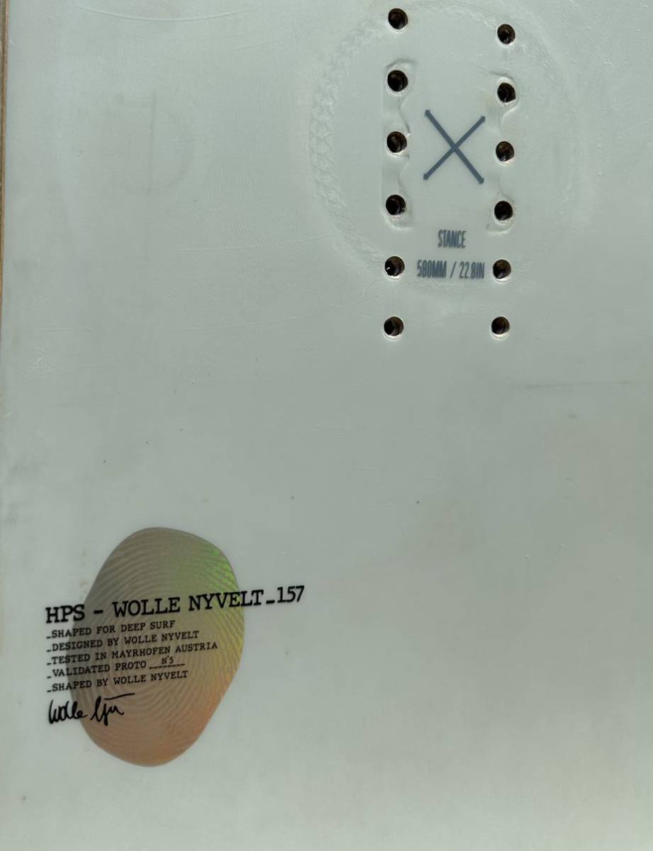 美品 SALOMON サロモン HPS WOLLE NYVELT 157パウダーボード