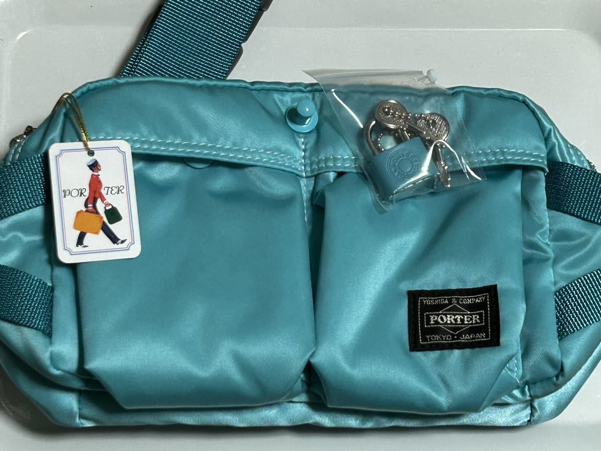 【数量限定/即完売】PORTER TANKAR ポーターウエストバッグ ターコイズ PORTER TOKYO 限定 WAIST BAG TURQUOISE ティファニーブルー 水色_画像1