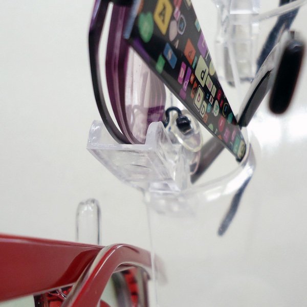  есть перевод 1 иен ~ акрил производства очки подставка прозрачный 6 шт. держит . очки дисплей 