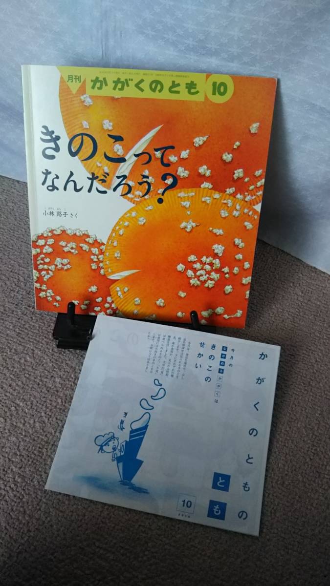 【送料無料／匿名配送】『きのこってなんだろう？／かがくのとも通巻571号』/薄い本//かがくのとものとも付き