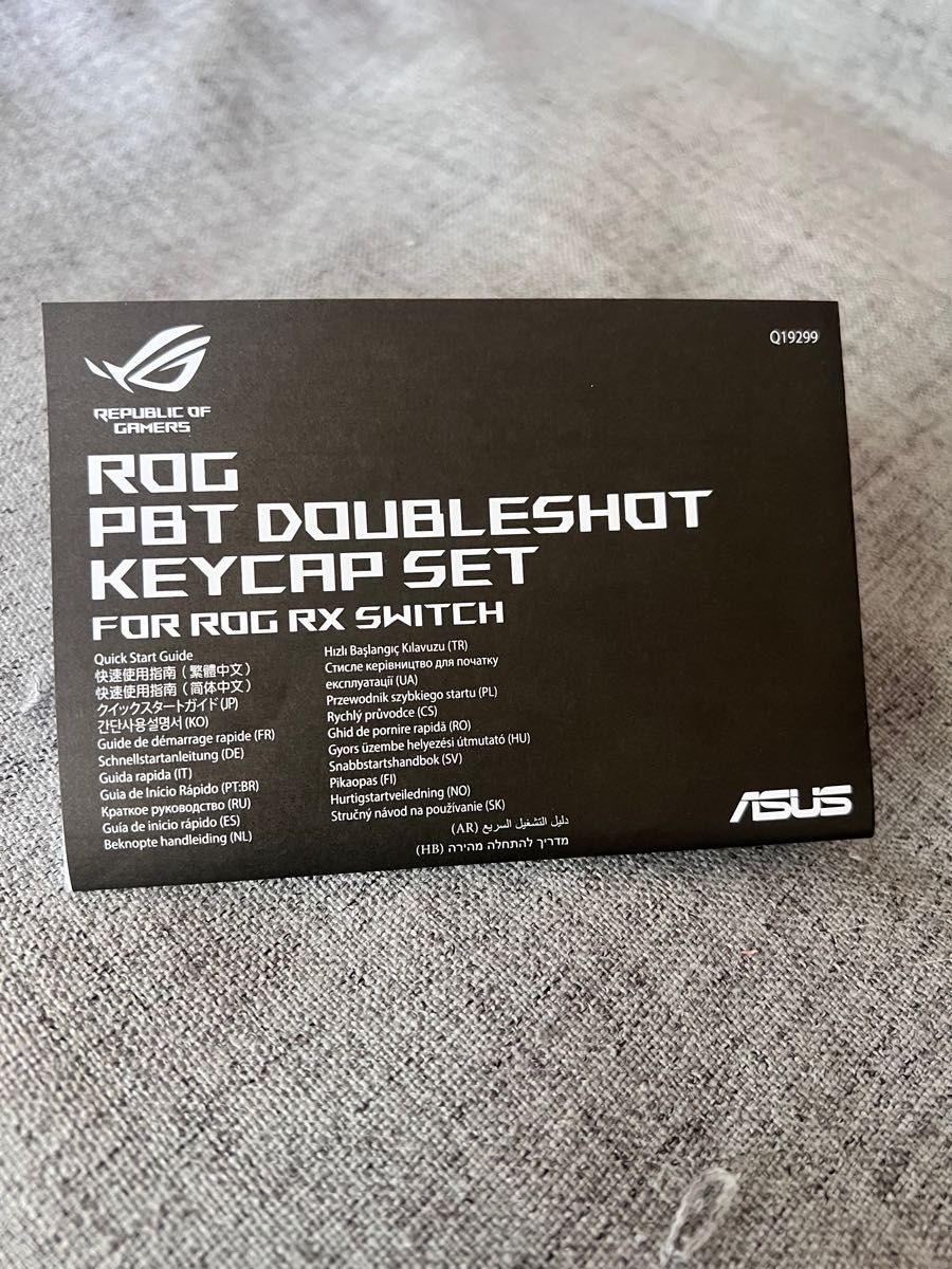 正規品　ROG PBTダブルショットのキーキャップ for ROG RX KEY Claymore II ASUS