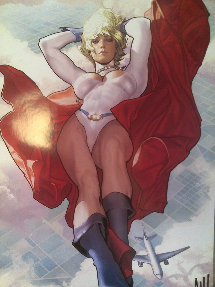 adam hughes power girla dam * fuse power girl poster 