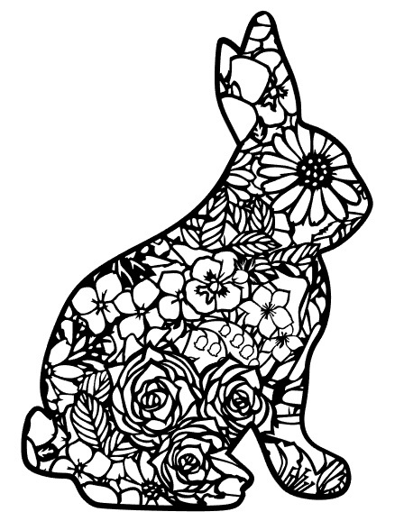  cut .... flower rabbit type 