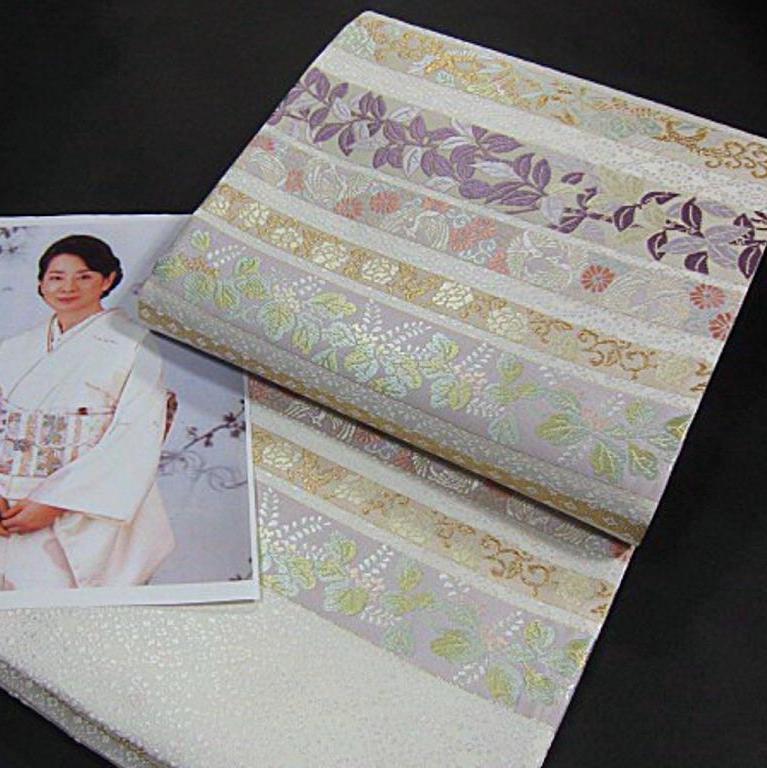 女優・吉永小百合さん着用柄  新品未仕立  西陣織唐織高級袋帯  フォーマル の画像1