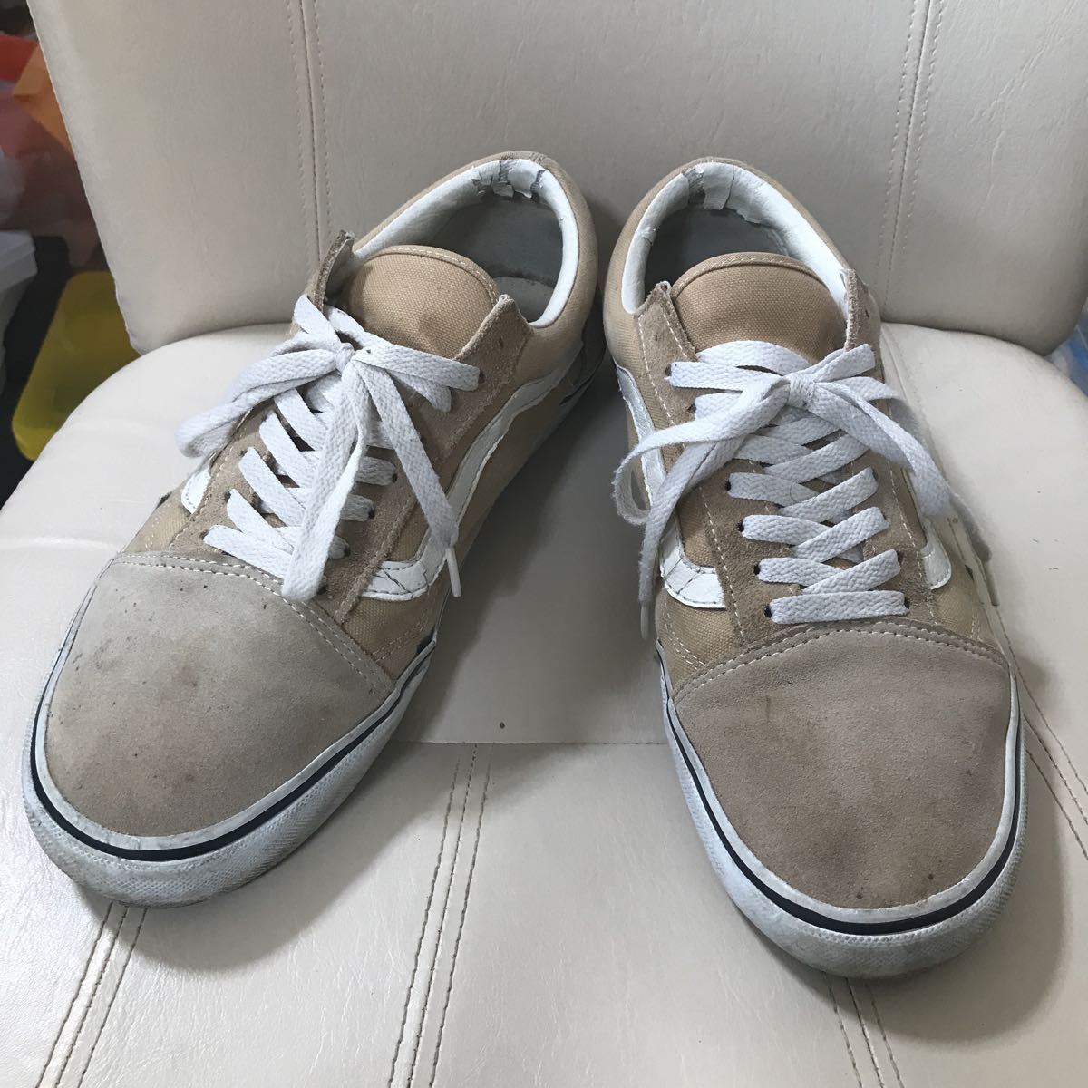 VANS OLD SKOOL オールドスクール 30cm US12 V36CL+ CALM DX ベージュ？_画像1