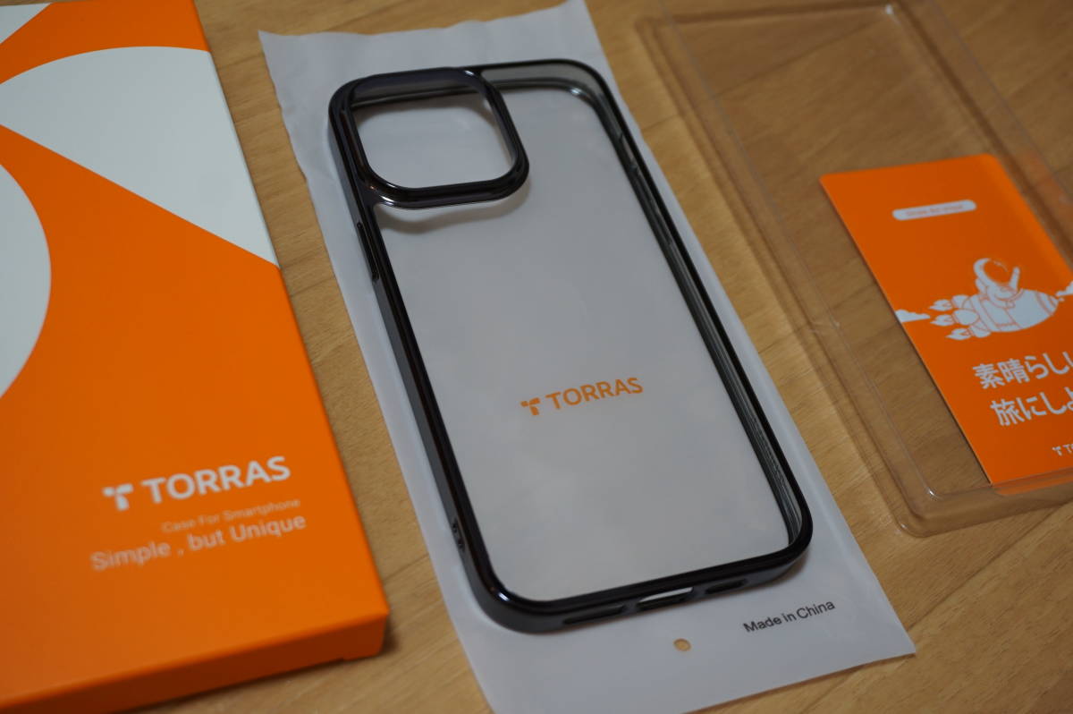 新品 TORRAS iphone14 ProMax用 氷面鏡シリーズ パープル_画像2