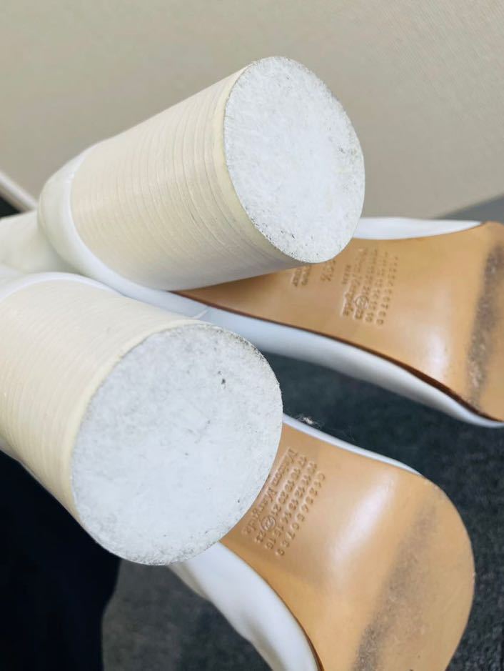 美品】マルジェラ 足袋ブーツ 39.5 (25.5)Maison Margiela Tabi 白