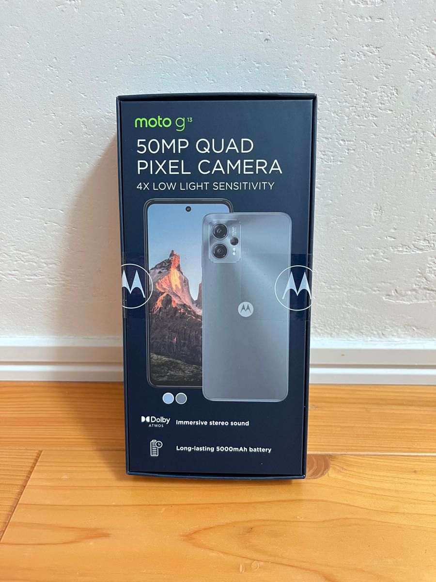 moto g13 6.5インチ メモリー4GB ストレージ128GB ラベンダーブルー 残