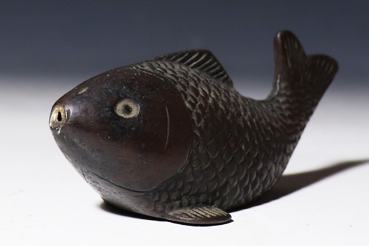 桃】文房具:古銅水滴魚 江戸期 www.natluk.com