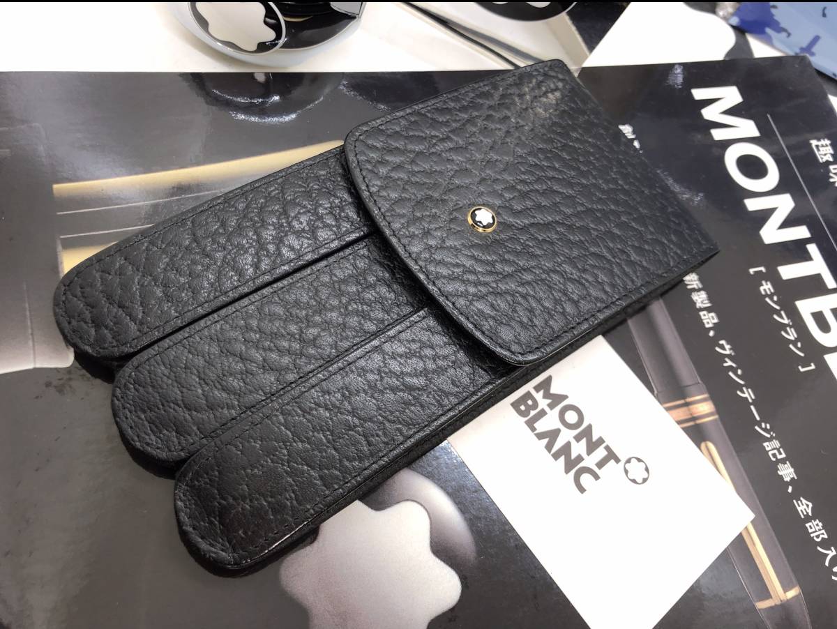 ☆※稀な未使用という保管品逸品!稀少GLOVE型※独立型☆3本差し☆本革製