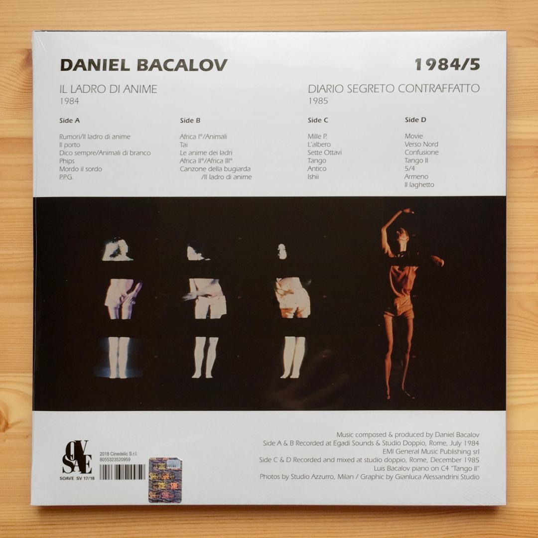 Daniel Bacalov　1984/5 Il Ladro Di Anime - Diario Segreto Contraffatto　2018年　2LP　新品未開封　イタリア産ミニマル/ニューエイジ