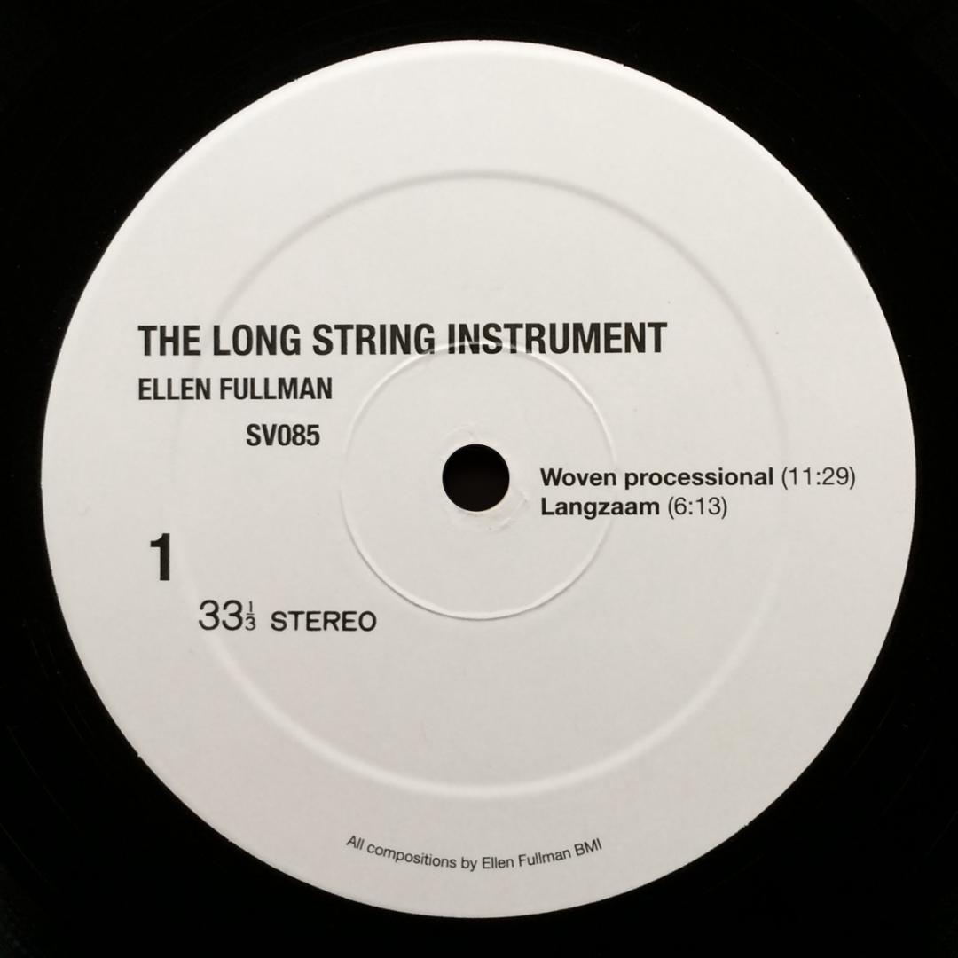 Ellen Fullman The Long String Instrument 2015年 LPレコード 未使用美盤 USミニマル/ドローン/創作楽器 Superior Viaduct SV085の画像5