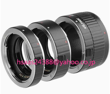  VILTROX DG-C 接写リング エクステンションチューブ AF キヤノン Canon EOSシリーズカメラ全般対応 EF/EF-Sマウントレンズ適用 3点セット _画像1