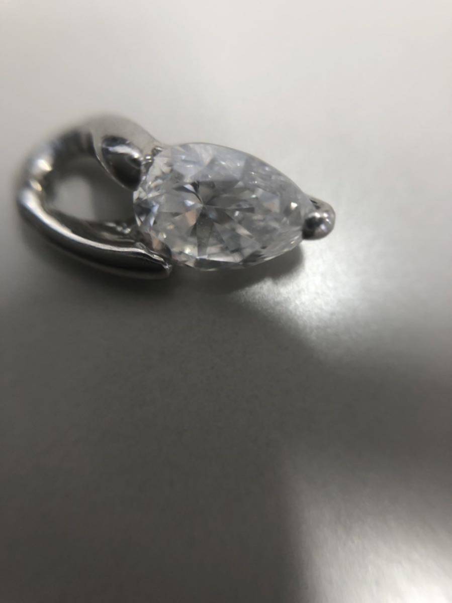 ネックレストップ pt900 1.00ct 刻印 約1g プラチナ 宝石 の画像5