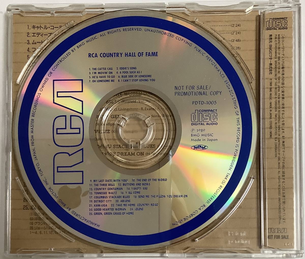 【ジャズCD】 『RCA COUNTRY HALL OF FAME』◇THE CATTLE CALL (T. Owens) 他 PDTD-1005/CD-16273_画像2