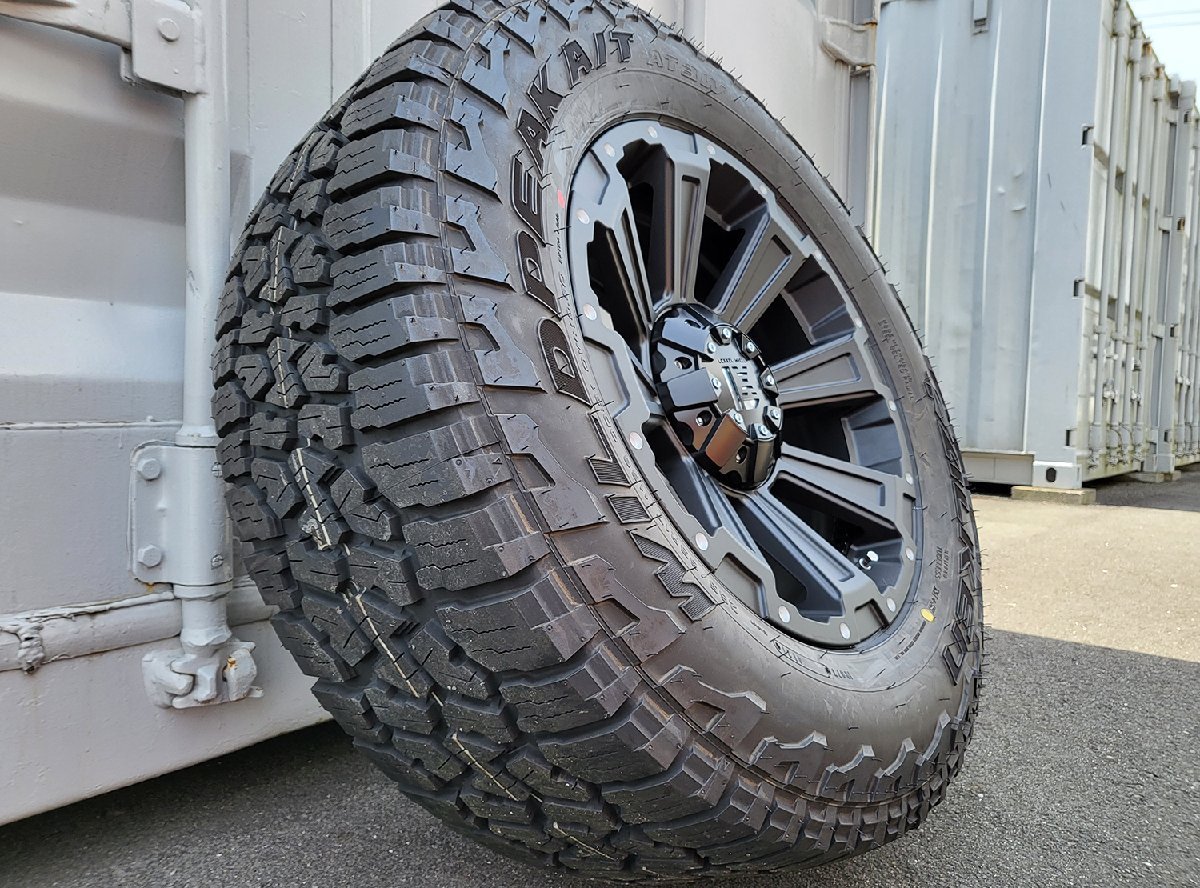 新品4本セット 17インチ タイヤホイール サーフ FJクルーザー プラド ハイラックス DeathRock FALKEN WILDPEAK A/T3W 265/65R17 265/70R17_画像2